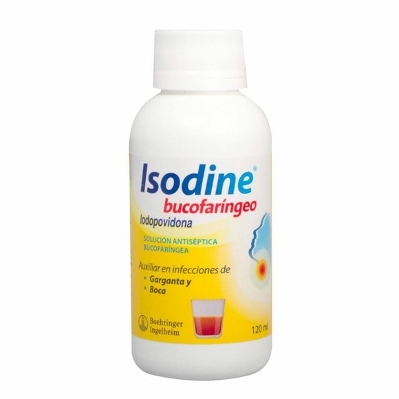ISODINE Oral Antiseptic Bucofaringeo Relieves Sore Throat and Mouth Infections - Picture 1 of 4